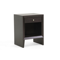 Baxton Studio ST-006-AT Leelanau Modern Accent Table and Nightstand in Dark Brown